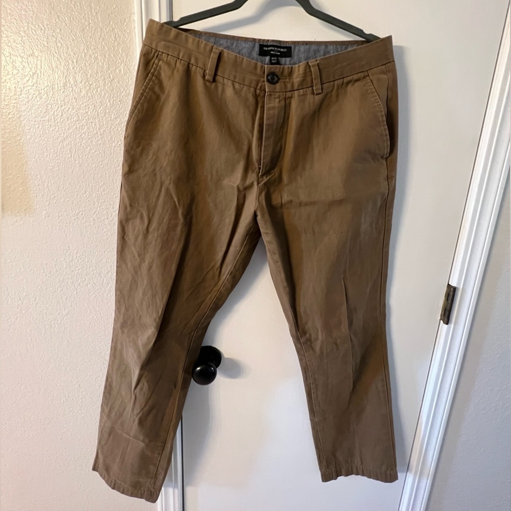 Banana Republic Aiden Chino 33x32 Brown